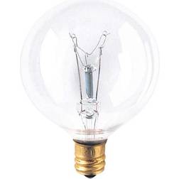 Bulbrite 15-Watt G16.5 String Bulb Replacement Dimmable (E12) Candelabra Screw Base Incandescent Light Bulb,2700K (25-Pack)