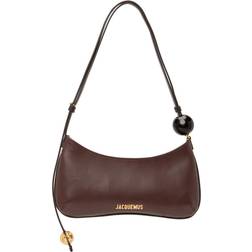 Jacquemus Le Bisou Perle Beaded Shoulder Bag - Medium Brown