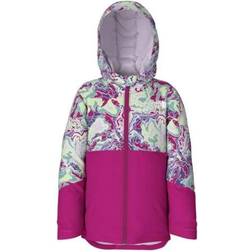 The North Face Kid's Freedom Insulated Jacket - Peak Purple Terrain Multi Print