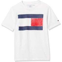 Tommy Hilfiger Boy's Short Sleeve Vintage Flag T-shirt - White