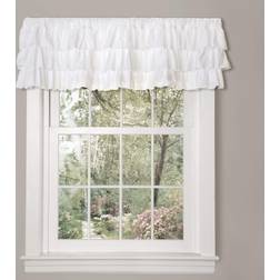 Lush Decor White Belle Valance Vintage Chic Style