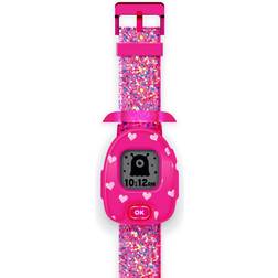 Kids Hearts Pink Silicone Strap Smart Watch 42.5mm Pink
