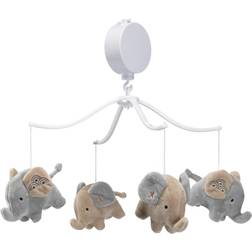 Bedtime Originals Elephant Love Musical Baby Crib Mobile Soother Toy Gray