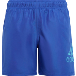 Adidas Boy's Logo CLX Swim Shorts - Semi Lucid Blue/Signal Cyan