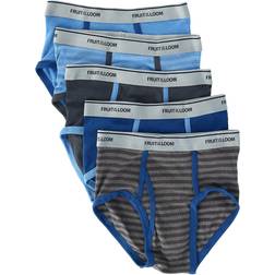 Fruit of the Loom Boy's Fashion Briefs Underwear (5 Pack) Solid