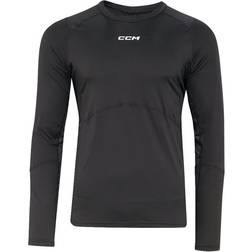 CCM Junior Long Sleeve Compression Grip Undershirt - Black