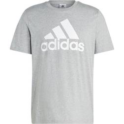 Adidas Essentials Single Jersey Big Logo T-shirt - Medium Grey Heather