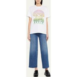 Ganni White Rainbow T-Shirt