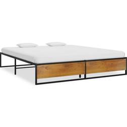 vidaXL Bed Frame Black Double Sängram