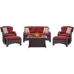Hanover STRATH6PCFP Strathmere Six Outdoor Lounge Set