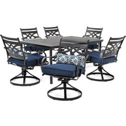 Hanover MCLRDN7PCSQSW6 Montclair Patio Dining Set