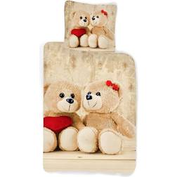 Borg Living Teddy Bear Duvet Set 100x140cm