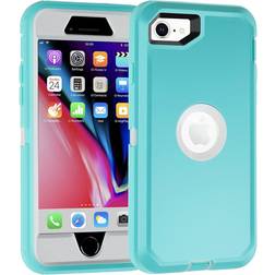 droperprote Heavy Duty Protective Case with Screen Protector for iPhone SE
