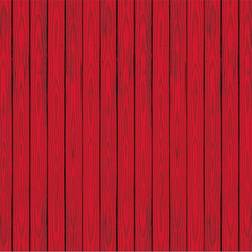 Beistle Party Decorations Barn Siding Backdrop Red/Black