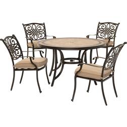 Hanover Natural Oat Monaco Patio Dining Set