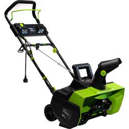 Earthwise Corded Electric Snow Thrower with LED Lights N/A Black N/A