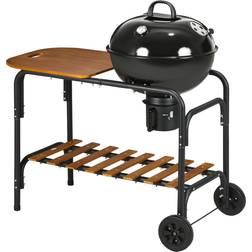 OutSunny Charcoal Grill BBQ, 21-Inch Rolling