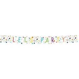 Amscan Wimpelkette Confetti Birthday Papier 185 x 19 cm