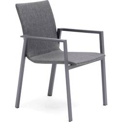 Hillerstorp Borgdala stabelstol Trækul aluminium/grå textilen