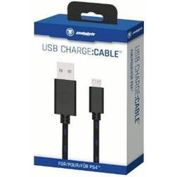 Snakebyte PS4 Micro USB CHARGE:CABLE - 3m Mesh Cable - Ladekabel Dualshock 4 Controller PlayStation 4 Xbox One kompatibel