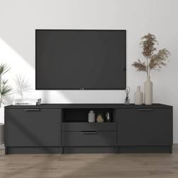 vidaXL black Cabinet Brown Fernsehschrank