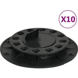 vidaXL Adjustable Feet for Decking 10 pcs 20-30 mm