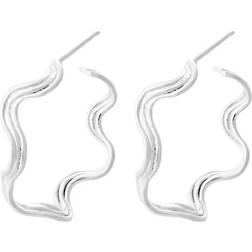 Pernille Corydon Hellir Hoops - Silver