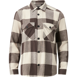 Only & Sons Onsmilo Ls Check Overshirt Noos Skjorter Seal Brown