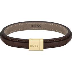 Hugo Boss Gents Jewellery Grove Bracelet - Gold/Brown