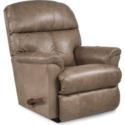 La-Z-Boy La-Z-Boy(R) Reed Leather Rocker Recliner Chair Brown