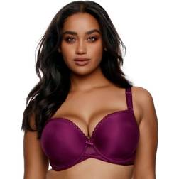 Paramour Peridot Lace-Back Demi T-Shirt Bra 225073, Purple Purple