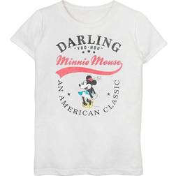 Fifth Sun "Disney's Minnie Mouse Girls 7-16 "American Classic" Graphic Tee, Girl's, Medium, White"