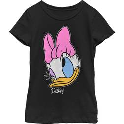Disney Girl's Mickey & Friends Daisy Portrait Child T-Shirt Black
