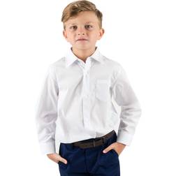 Leveret Boys Long Sleeve Dress Shirt Green