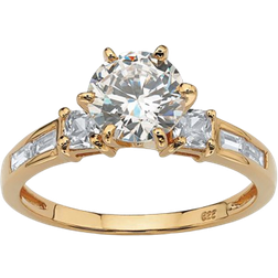 PalmBeach Engagement Anniversary Ring - Gold/Transparent