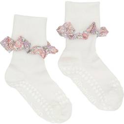 Go Baby Go Liberty Ruffle Socks - Off White