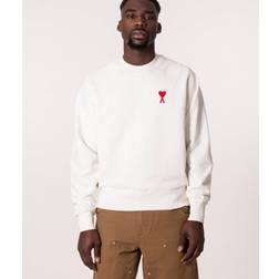 Ami Paris Logo cotton sweatshirt red