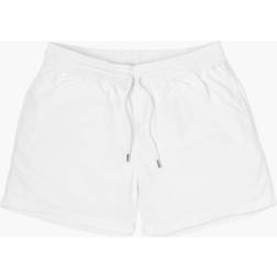 Plain swim shorts white