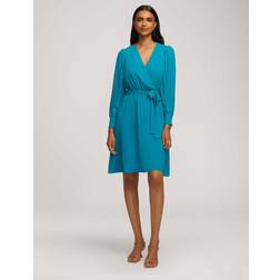 Anne Klein Surplice Dress Blue