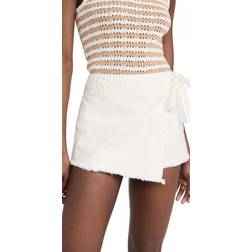 Free People Emmy Denim Skort by We The at, White