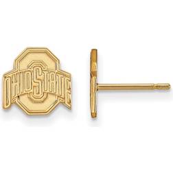 LogoArt Women's Ohio State Buckeyes Gold Plated Post Earrings