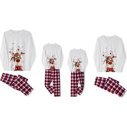 WephuPSho Family Christmas Pjs Matching and Holiday Xmas Sleepwear Set