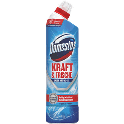 Domestos WC-Reiniger Kraft & Frische Gel, Hygienischer Toilettenreiniger zur regelmäßgien Fresh Ocean