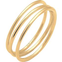 Elli Ring Wickelring Filigran Blogger Trend 925 Silber Gold