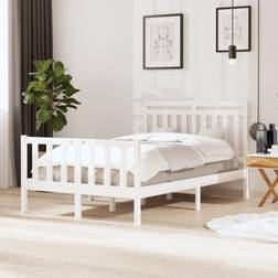 vidaXL Bed Frame White Sängram