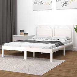 vidaXL Bed Frame White 4FT Sängram