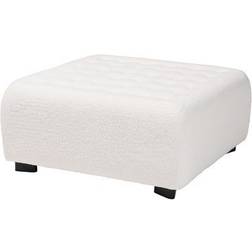 Baxton Studio Athena Collection 2211-BEIGE-OTTOMAN