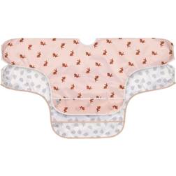 Lässig 2-Pack Long Sleeve Bib, Weaning & Long Sleeved Bibs, Pink