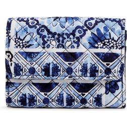 Vera Bradley Women Cotton RFID Compact Wallet Island Tile