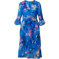 Adrianna Papell Chiffon Short Wrap Dress